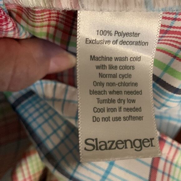 Slazenger Size 4 plaid Golf shorts - Picture 10 of 10